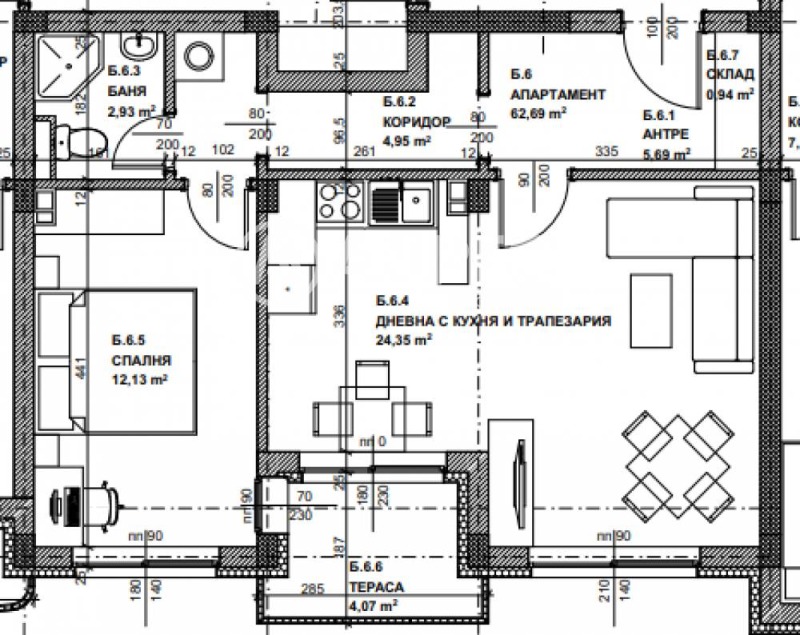 Na prodej  1 ložnice Sofia , Krastova vada , 76 m2 | 68440138 - obraz [4]