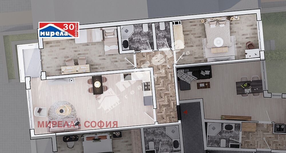 Продава 3-СТАЕН, гр. София, Стрелбище, снимка 2 - Апартаменти - 47745201