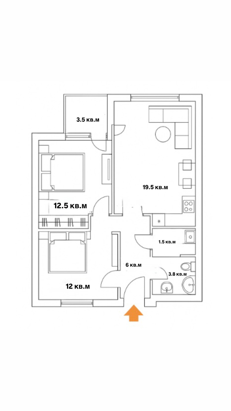 Продава 3-СТАЕН в град София, Малинова долина - 83 кв.м / 230 000 € » 449 840.90 лв., ВЕЛАРО ПРОПЪРТИС