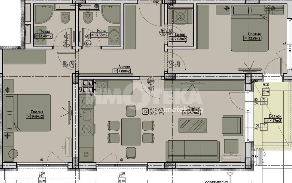 Продава 3-СТАЕН, гр. София, Малинова долина, снимка 4 - Апартаменти - 54915399