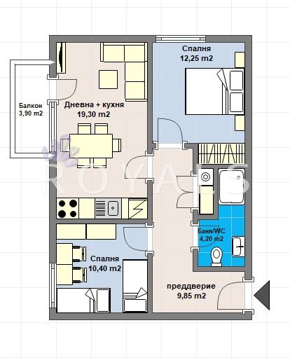 En venta  2 dormitorios Varna , Kaysieva gradina , 85 metros cuadrados | 98805895 - imagen [3]