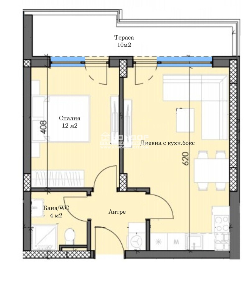 Продава  1-стаен град Пловдив , Тракия , 62 кв.м | 70064827 - изображение [2]