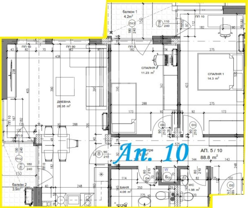 Продава 3-СТАЕН, гр. София, Люлин - център, снимка 2 - Апартаменти - 53204464