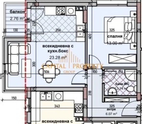 Продава 2-стаен град Варна Владислав Варненчик 1 - [1] 