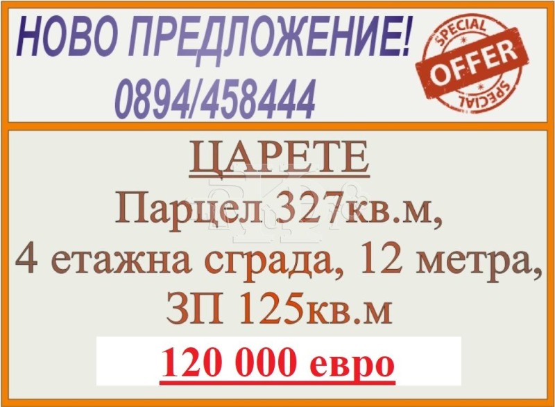 Продава  Парцел град Добрич , Кралска зона , 327 кв.м | 25487974