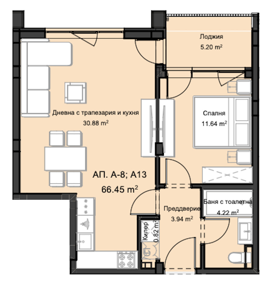 Продава 2-СТАЕН, гр. Пловдив, Остромила, снимка 2 - Апартаменти - 52290553