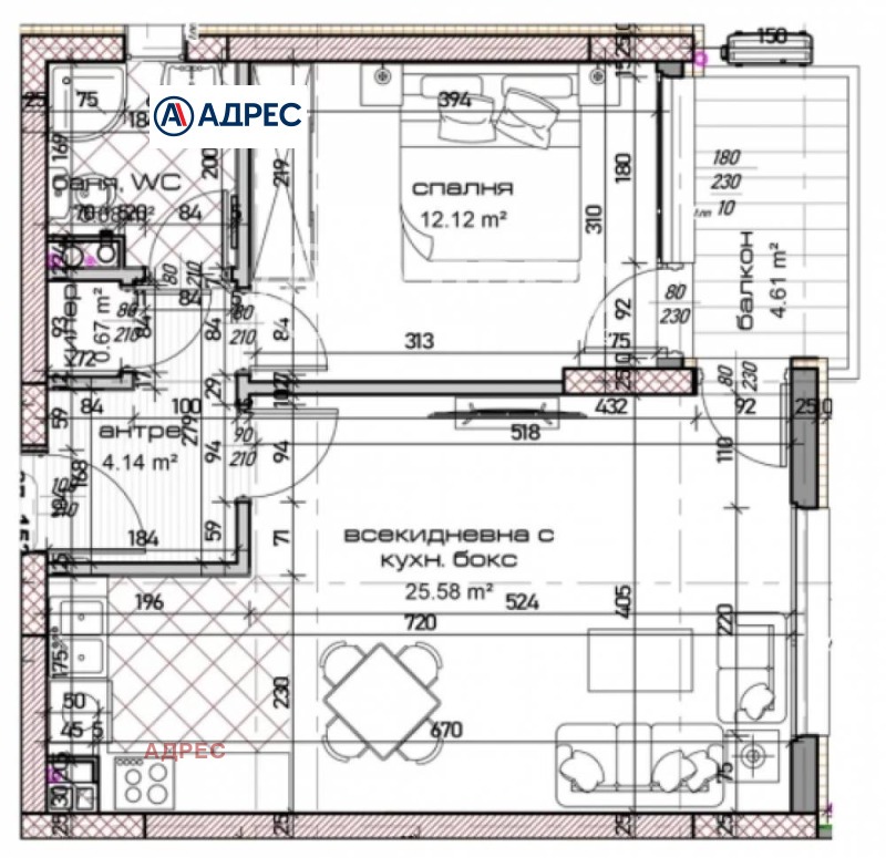 Продава 2-СТАЕН, гр. Варна, Младост 1