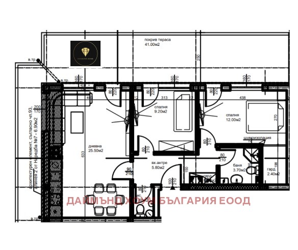 Продава  3-стаен град Пловдив , Коматевски възел , 130 кв.м | 54352910 - изображение [2]