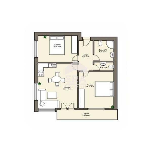 Продава 3-СТАЕН, гр. Варна, Владислав Варненчик 1, снимка 4 - Апартаменти - 53260143