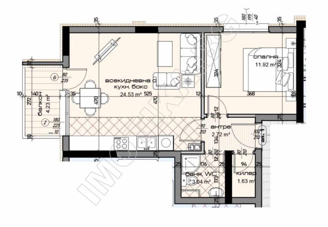 Продава 2-СТАЕН, гр. Варна, Младост 2, снимка 2 - Апартаменти - 55326825