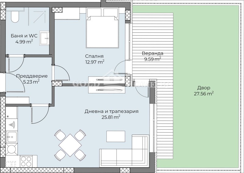 Продава 2-СТАЕН, гр. Пловдив, Беломорски, снимка 9 - Aпартаменти - 48393960