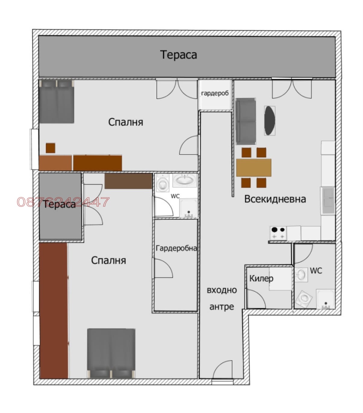 Продава 3-СТАЕН, гр. Велико Търново, Център, снимка 8 - Апартаменти - 55788131