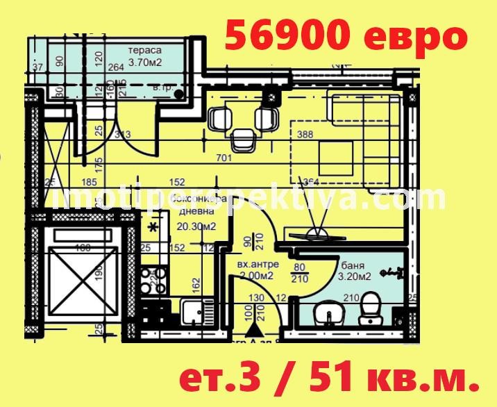 Продава 2-СТАЕН, гр. Пловдив, Христо Смирненски, снимка 3 - Aпартаменти - 49370981