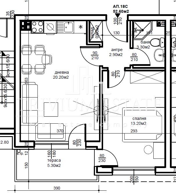 Продава 2-СТАЕН, гр. Пловдив, Беломорски, снимка 3 - Апартаменти - 52606145