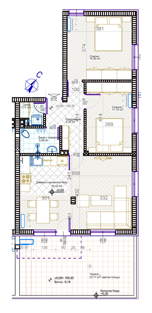 À venda  2 quartos Plovdiv , Zapaden , 103 m² | 63264000 - imagem [2]