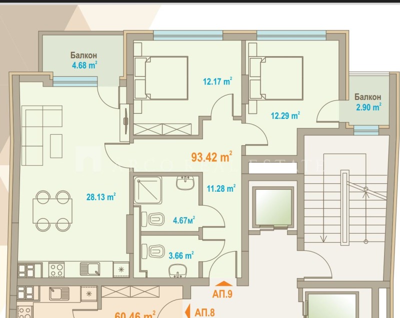 Продава 3-СТАЕН, гр. София, Зона Б-5, снимка 5 - Апартаменти - 52466966