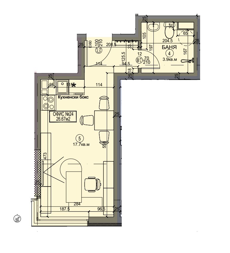 À venda  Escritório Sofia , Krasno selo , 40 m² | 71506663 - imagem [11]