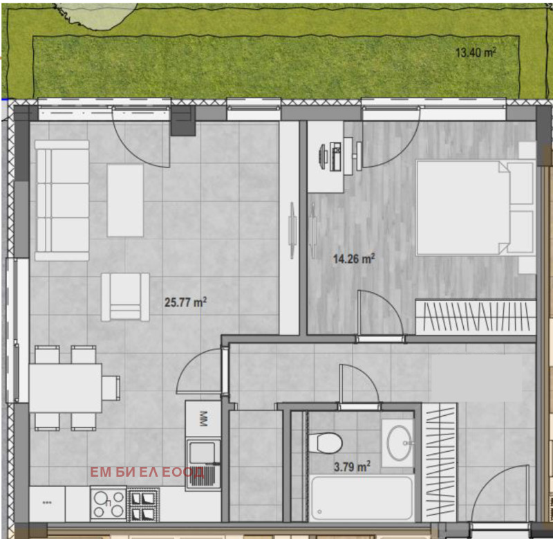 Продава 2-СТАЕН, гр. София, Младост 4, снимка 2 - Aпартаменти - 47278954