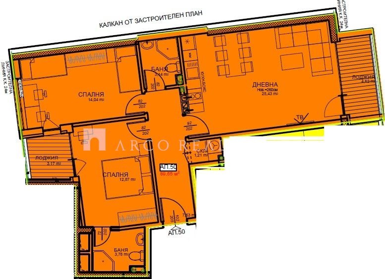 Продава 3-СТАЕН, гр. София, Център, снимка 2 - Aпартаменти - 48403136