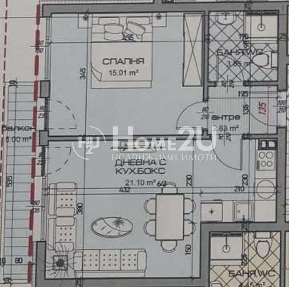 Продава 2-СТАЕН, гр. Варна, Виница, снимка 3 - Апартаменти - 54081501