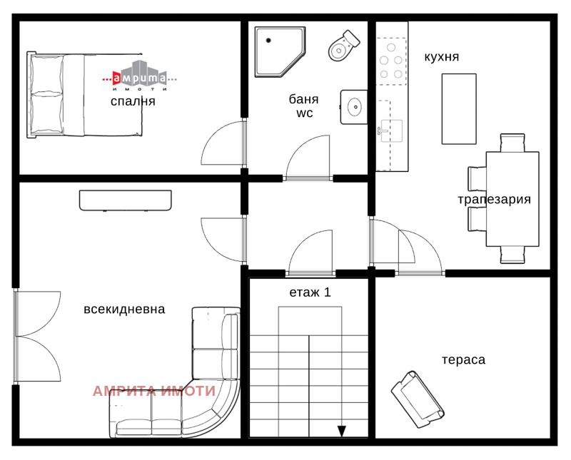 Продава КЪЩА, гр. София, Симеоново, снимка 15 - Къщи - 52558152
