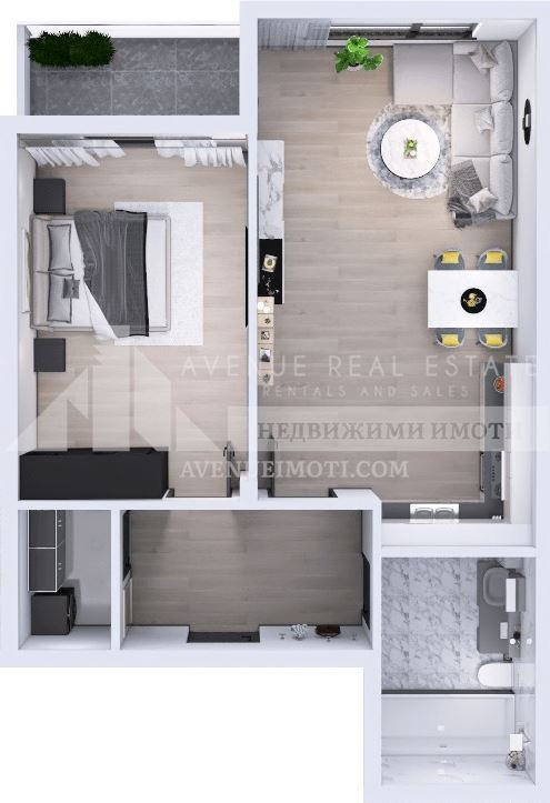 À venda  1 quarto Plovdiv , Iujen , 88 m² | 22191415 - imagem [6]