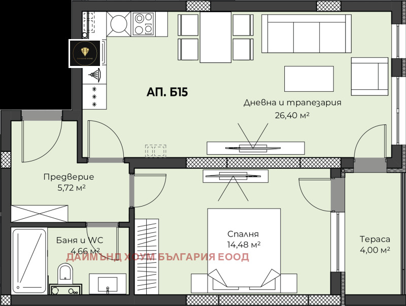 Продава 2-СТАЕН, гр. Пловдив, Пещерско шосе, снимка 2 - Aпартаменти - 49369977