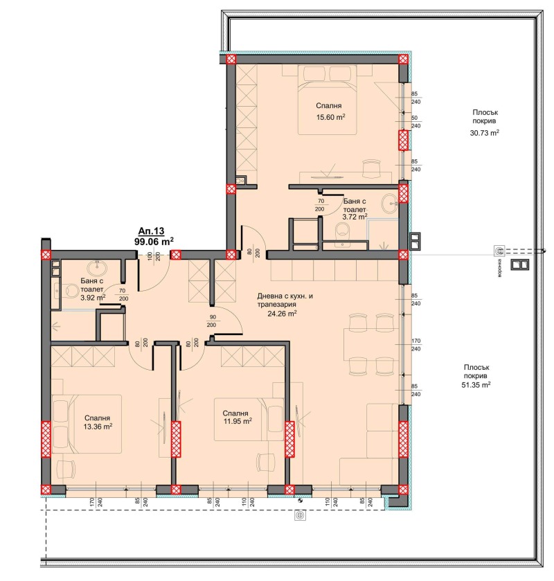 Продава 4-СТАЕН, гр. Варна, Възраждане 3, снимка 2 - Апартаменти - 53255020