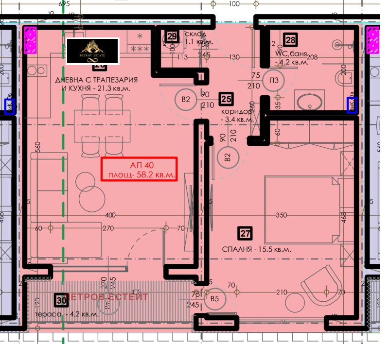 Till salu  1 sovrum region Pazardzhik , Velingrad , 68 kvm | 64600340 - bild [6]