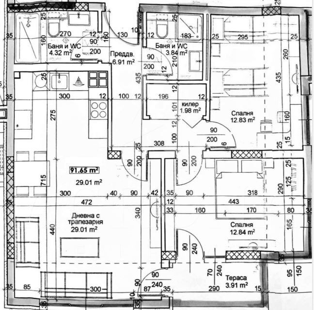 Продаја  2 спаваће собе Пловдив , Тракија , 106 м2 | 11973612 - слика [2]