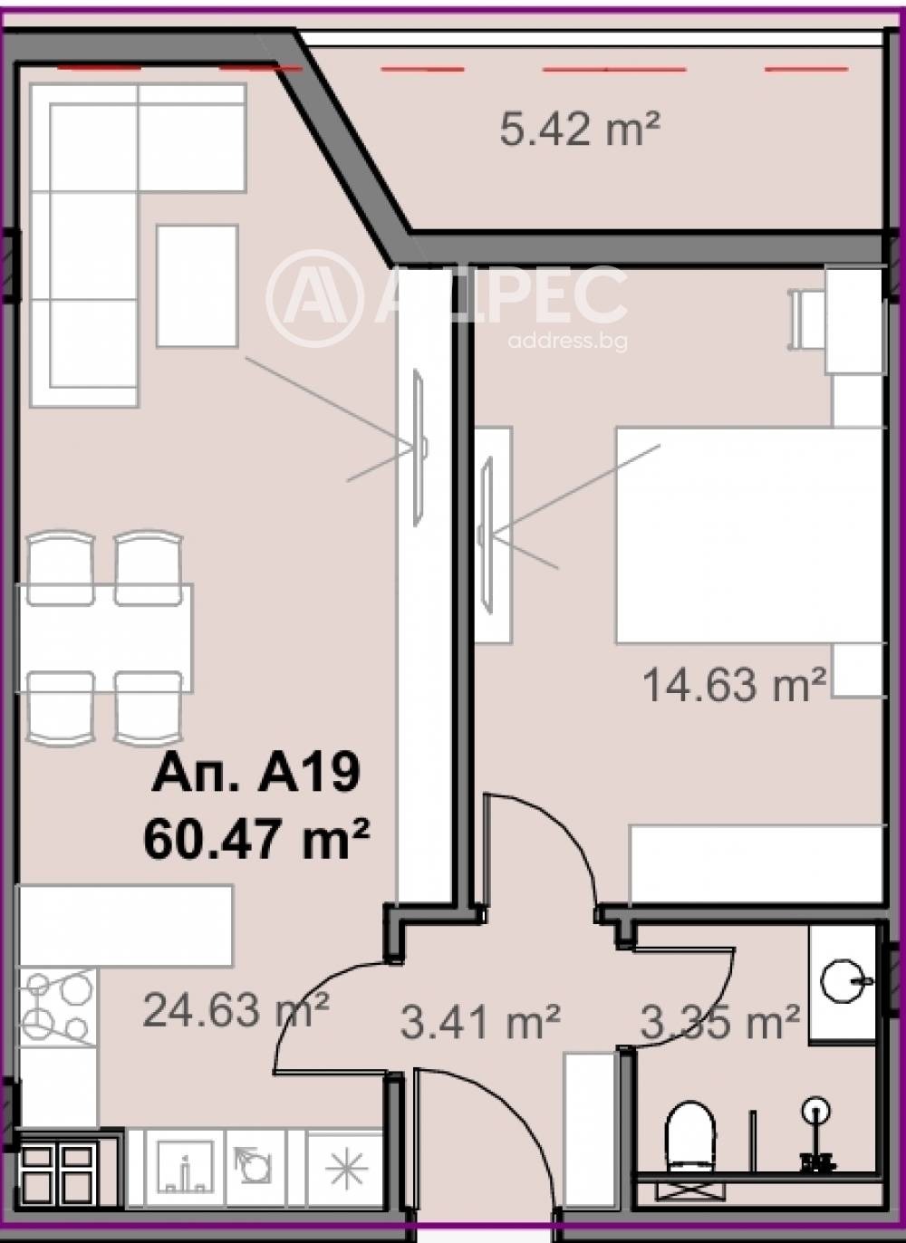 Продава 2-СТАЕН, гр. София, Свобода, снимка 2 - Апартаменти - 52655503