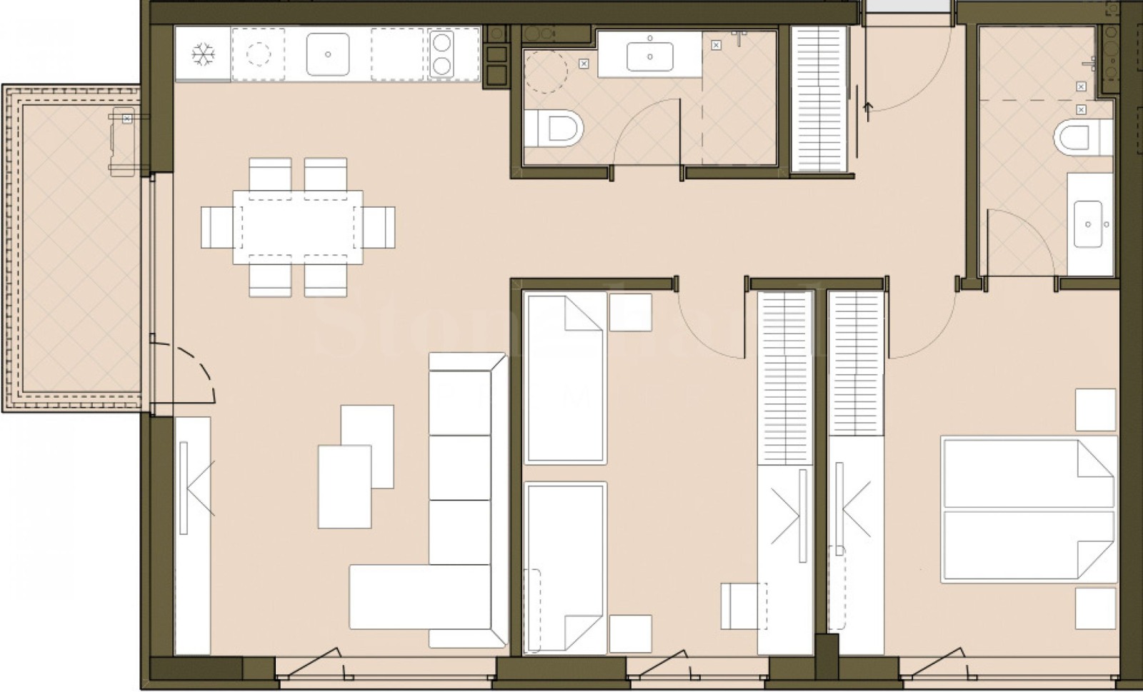 Продава 3-СТАЕН, гр. София, Връбница 1, снимка 2 - Апартаменти - 53862734