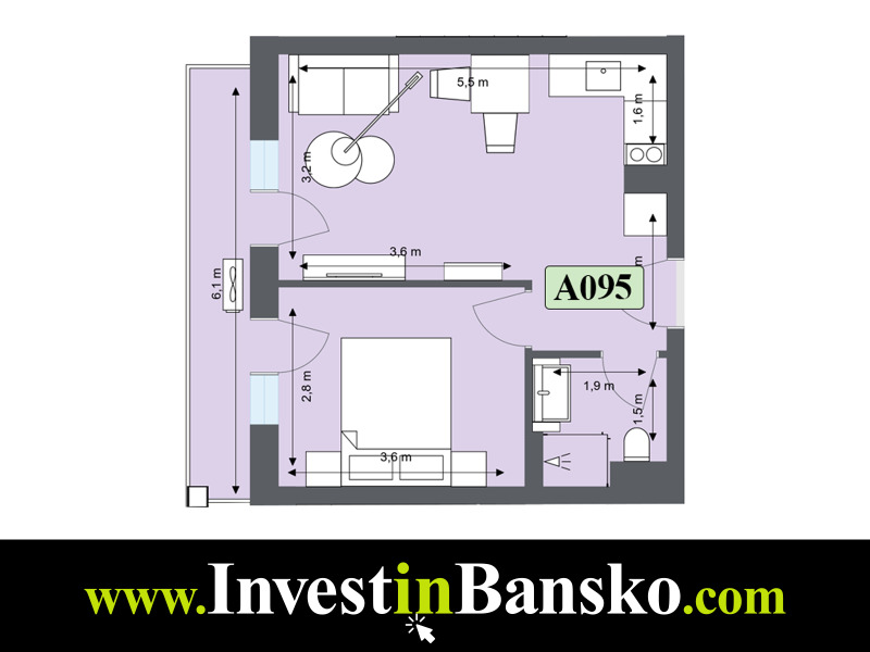 Продава 2-СТАЕН, гр. Банско, област Благоевград