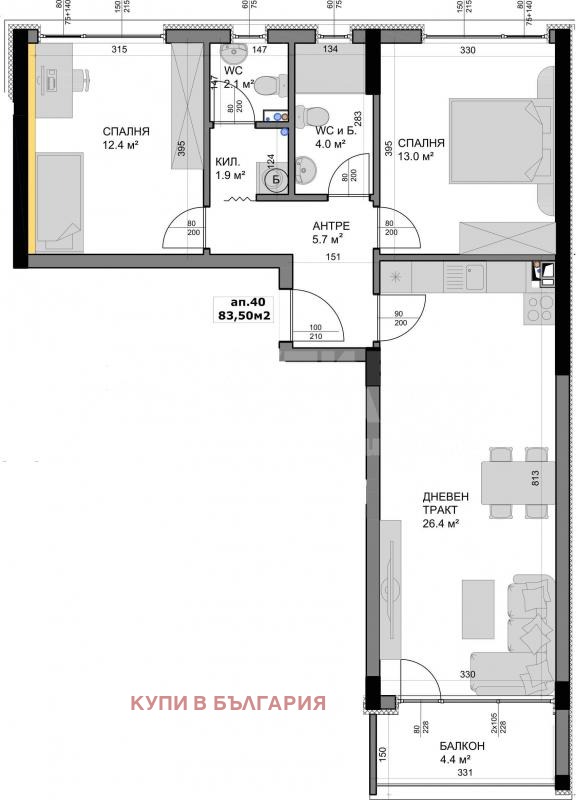 Продава 3-СТАЕН, гр. Варна, Владислав Варненчик 1, снимка 1 - Aпартаменти - 48015045