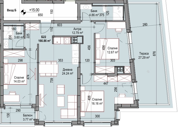 Продава  4-стаен град София , Сухата река , 167 кв.м | 98272392