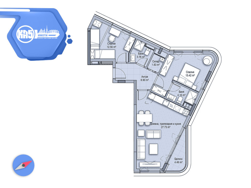 Zu verkaufen  2 Schlafzimmer Sofia , Witoscha , 116 qm | 11792637