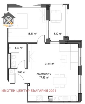 1 dormitor Manastirsci livadi, Sofia 1