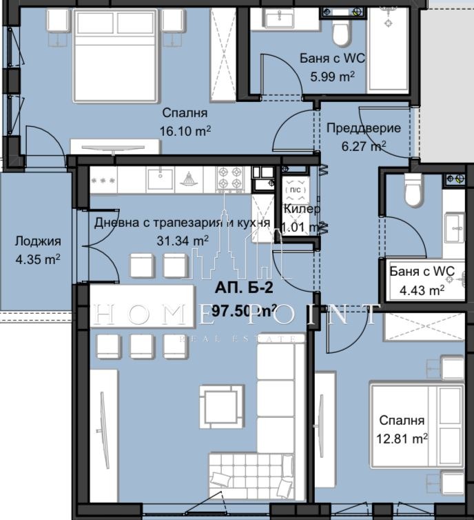 Продава 3-СТАЕН, гр. Пловдив, Христо Смирненски, снимка 4 - Aпартаменти - 46884610