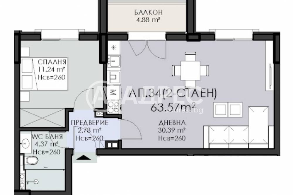 Продава 2-СТАЕН, гр. София, Овча купел 1, снимка 4 - Апартаменти - 54854117