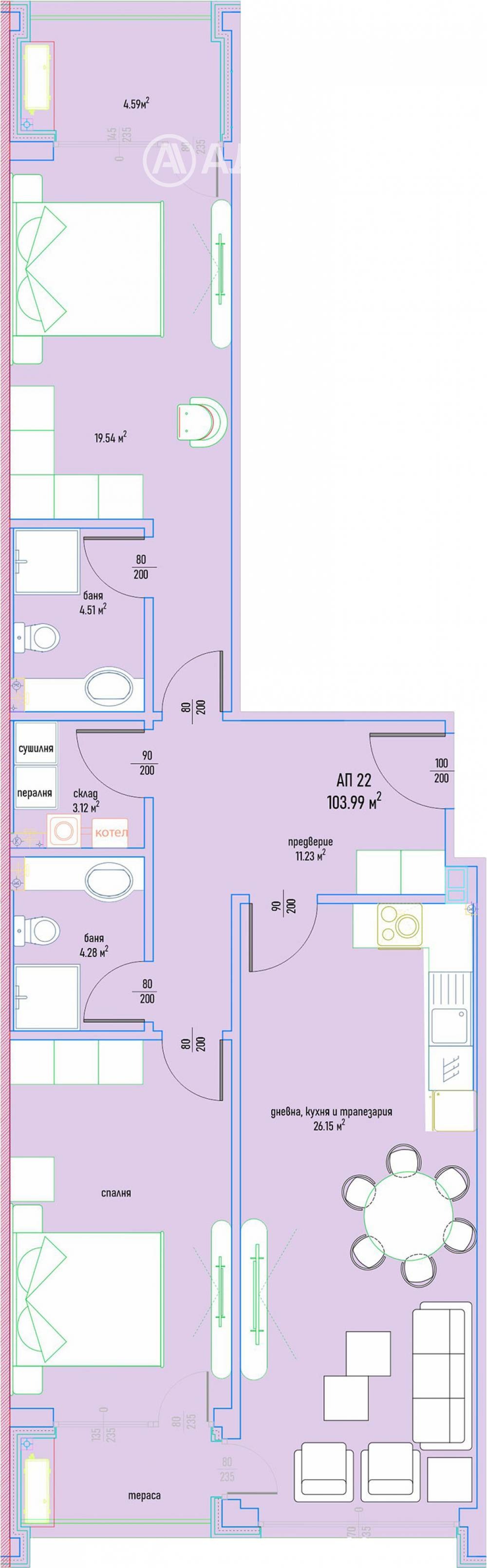 Продава 3-СТАЕН, гр. София, Малинова долина, снимка 4 - Апартаменти - 54353630