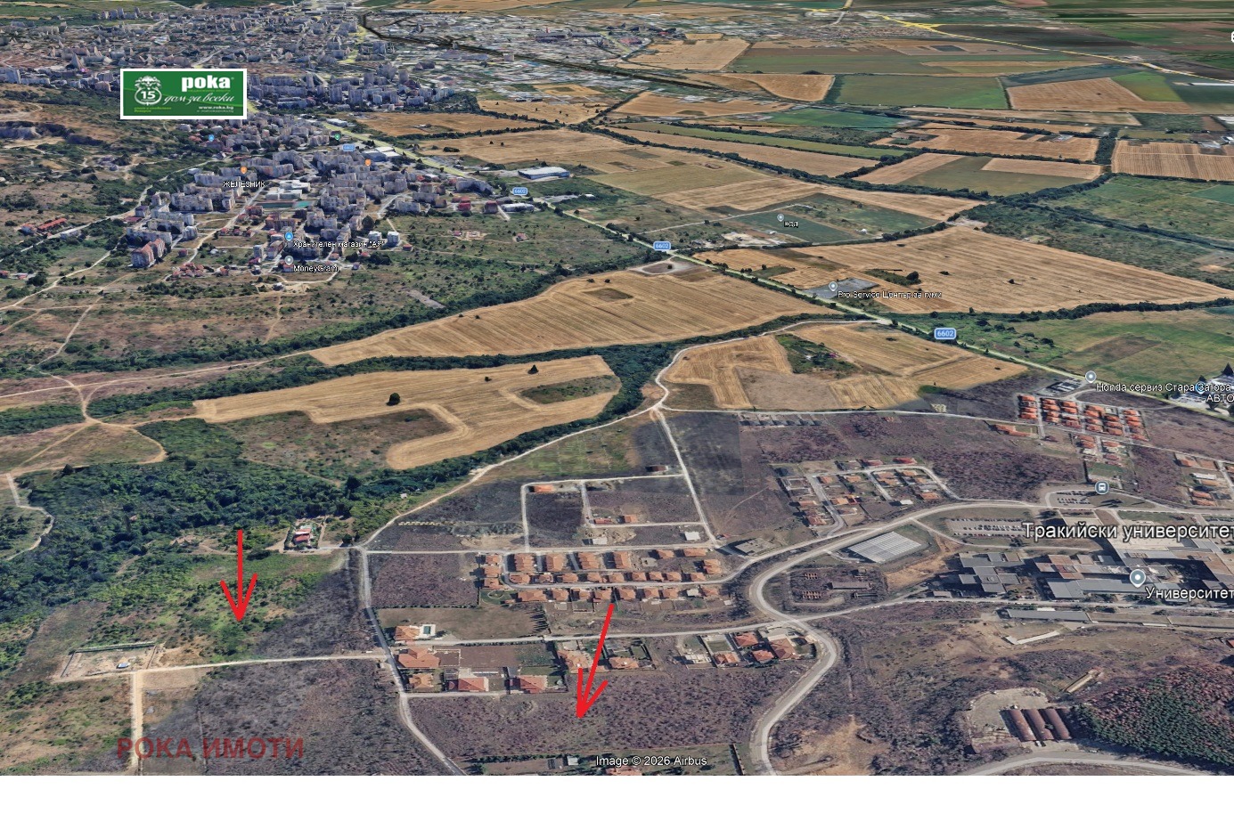 Продава ПАРЦЕЛ, гр. Стара Загора, Студентско градче