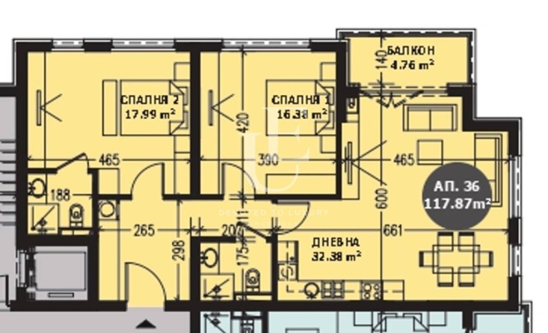 Продается  2 спальни София , Витоша , 118 кв.м | 11153593 - изображение [12]