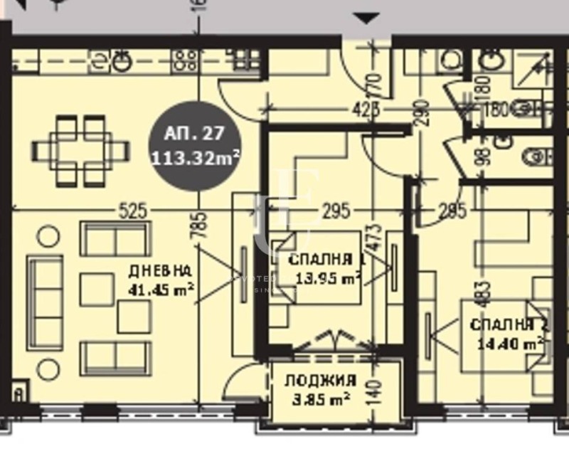 Till salu  2 sovrum Sofia , Vitosja , 113 kvm | 11153593 - bild [6]