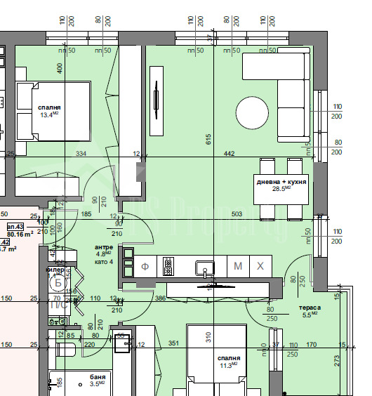 Продава 3-СТАЕН, гр. Стара Загора, Три чучура - център, снимка 4 - Апартаменти - 54613763
