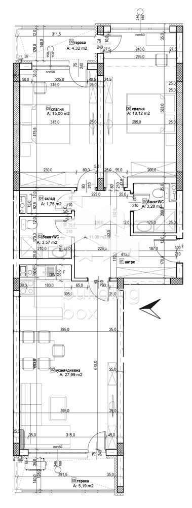 Продава 3-СТАЕН, гр. София, Дървеница, снимка 2 - Aпартаменти - 47353429