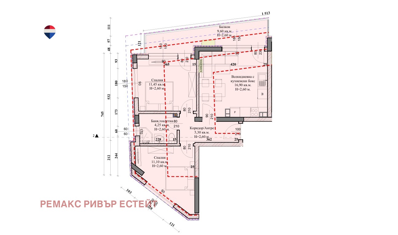 Продава 3-СТАЕН, гр. Русе, Широк център, снимка 2 - Апартаменти - 54836255
