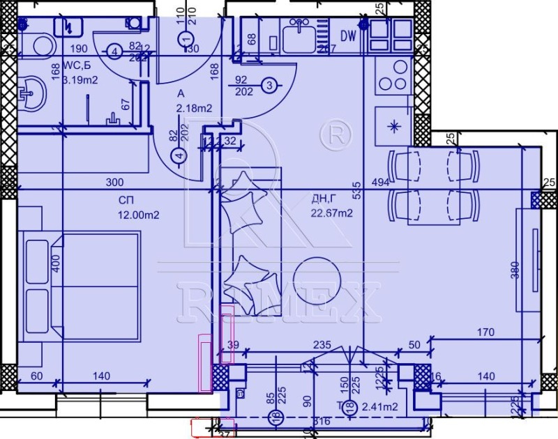 Продается  1 спальня Пловдив , Остромила , 61 кв.м | 44277799 - изображение [2]