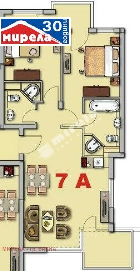 Zu verkaufen  2 Schlafzimmer Warna , k.k. Zlatni pjasazi , 130 qm | 81084350 - Bild [9]