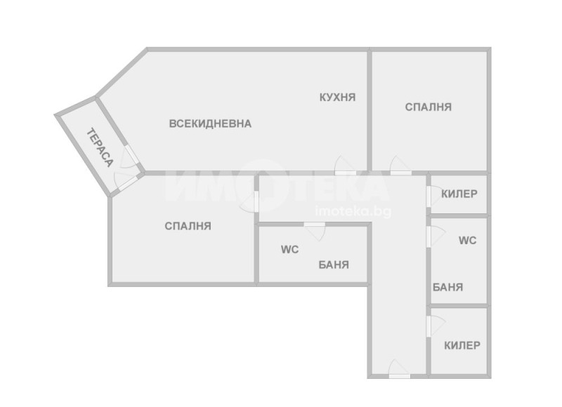 Myytävänä  2 makuuhuonetta Varna , k.k. Tšajka , 115 neliömetriä | 31835487 - kuva [5]