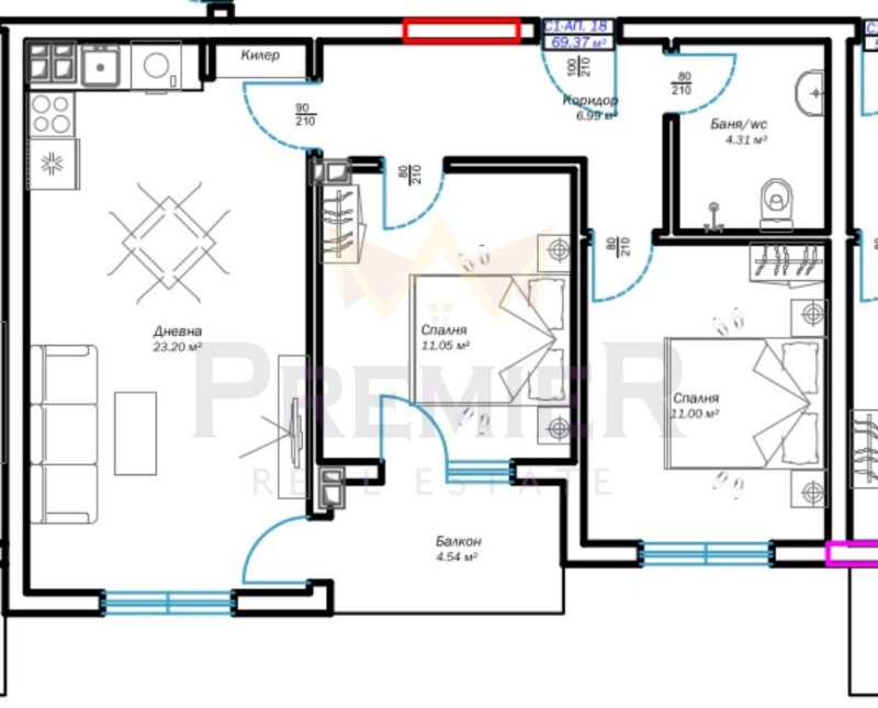 Продава 3-СТАЕН, гр. Варна, Възраждане 3, снимка 4 - Апартаменти - 52974276